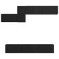 Preview: TV-Schrank-Set mit Regal Sonstiges mit Speicher mit Tür 7 pcs Schwarz Eiche 60 x 30 x 30 cm