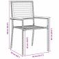 Preview: Outdoor-Stühle 4 pcs Grau, Braun