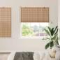 Preview: ARDEBO.de - Fensterjalousien & -schatten Hellbraun 140 x 160 cm Bambus