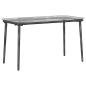 Preview: Gartentisch Schwarz 80 x 40 x 45 cm Poly Rattan
