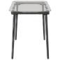 Preview: Gartentisch Schwarz 80 x 40 x 45 cm Poly Rattan