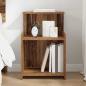 Preview: ARDEBO.de - Bettschrank Altholz 40 x 35 x 60 cm Spanplatte
