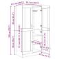 Preview: Kleiderschrank Altes Holz 82,5 x 51,5 x 180 cm Holzwerkstoff