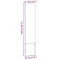 Preview: Garten dekoratives Panel Anthrazit 32 x 140 cm