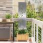 Preview: ARDEBO.de - Garten dekoratives Panel Silber 32 x 140 cm Edelstahl