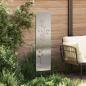 Preview: Garten dekoratives Panel Silber 32 x 140 cm Edelstahl