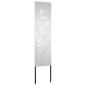 Preview: Garten dekoratives Panel Silber 32 x 140 cm Edelstahl