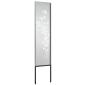 Preview: Garten dekoratives Panel Silber 32 x 140 cm Edelstahl