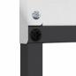 Preview: Garten dekoratives Panel Silber 32 x 140 cm Edelstahl