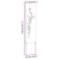 Preview: Garten dekoratives Panel Silber 32 x 140 cm Edelstahl