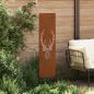 Preview: Garten Sichtschutz-Leinwand Tiermuster Rostoptik 32 x 140 cm