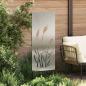 Preview: Garten dekoratives Panel Silber 50 x 140 cm Edelstahl
