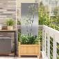 Preview: ARDEBO.de - Garten dekoratives Panel Silber 50 x 140 cm Edelstahl