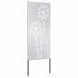 Preview: Garten dekoratives Panel Silber 50 x 140 cm Edelstahl