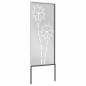Preview: Garten dekoratives Panel Silber 50 x 140 cm Edelstahl