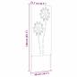 Preview: Garten dekoratives Panel Silber 50 x 140 cm Edelstahl