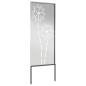 Preview: Garten dekoratives Panel Silber 50 x 140 cm