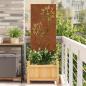 Preview: ARDEBO.de - Garten dekoratives Panel Rostig 50 x 140 cm Wetterstahl