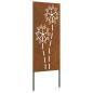 Preview: Garten dekoratives Panel Rostig 50 x 140 cm Wetterstahl