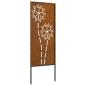 Preview: Garten dekoratives Panel Rostig 50 x 140 cm Wetterstahl