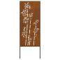 Preview: Garten dekoratives Panel Rostig 50 x 140 cm Wetterstahl