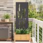 Preview: ARDEBO.de - Garten dekoratives Panel Schwarz 50 x 140 cm