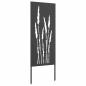 Preview: Garten dekoratives Panel Schwarz 50 x 140 cm