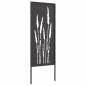 Preview: Garten dekoratives Panel Schwarz 50 x 140 cm