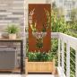 Preview: ARDEBO.de - Garten dekoratives Panel Rostig 50 x 140 cm Wetterstahl