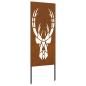 Preview: Garten dekoratives Panel Rostig 50 x 140 cm Wetterstahl