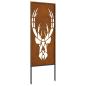 Preview: Garten dekoratives Panel Rostig 50 x 140 cm Wetterstahl