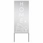 Preview: Garten dekoratives Panel Silber 50 x 140 cm Edelstahl