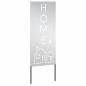 Preview: Garten dekoratives Panel Silber 50 x 140 cm Edelstahl
