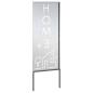 Preview: Garten dekoratives Panel Silber 50 x 140 cm Edelstahl