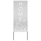 Preview: Garten dekoratives Panel Silber 50 x 140 cm