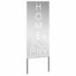 Preview: Garten dekoratives Panel Silber 50 x 140 cm
