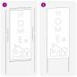 Preview: Garten dekoratives Panel Silber 50 x 140 cm