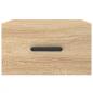 Preview: Wand-Nachttische 2 Stk. Sonoma-Eiche 35x35x20 cm