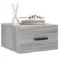Preview: Wand-Nachttisch Grau Sonoma 35x35x20 cm