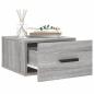Preview: Wand-Nachttisch Grau Sonoma 35x35x20 cm