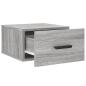 Preview: Wand-Nachttisch Grau Sonoma 35x35x20 cm