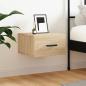 Preview: ARDEBO.de - Wand-Nachttisch Sonoma-Eiche 35x35x20 cm