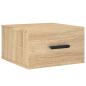 Preview: Wand-Nachttisch Sonoma-Eiche 35x35x20 cm