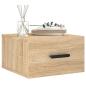 Preview: Wand-Nachttisch Sonoma-Eiche 35x35x20 cm