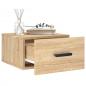 Preview: Wand-Nachttisch Sonoma-Eiche 35x35x20 cm
