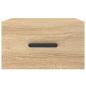 Preview: Wand-Nachttisch Sonoma-Eiche 35x35x20 cm