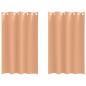 Preview: Vorhänge mit Vorhängen 2 pcs Hellbraun 175 x 140 cm Polyester