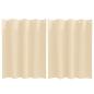 Preview: Vorhänge mit Vorhängen 2 pcs Creme 140 x 140 cm Polyester