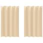 Preview: Vorhänge mit Vorhängen 2 pcs Creme 175 x 140 cm Polyester