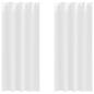 Preview: Vorhänge mit Vorhängen 2 pcs Reinweiß 225 x 140 cm Polyester